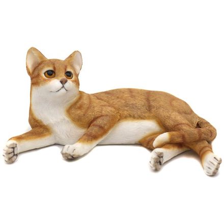 Picture of CAT LAYING GINGER & WHITE